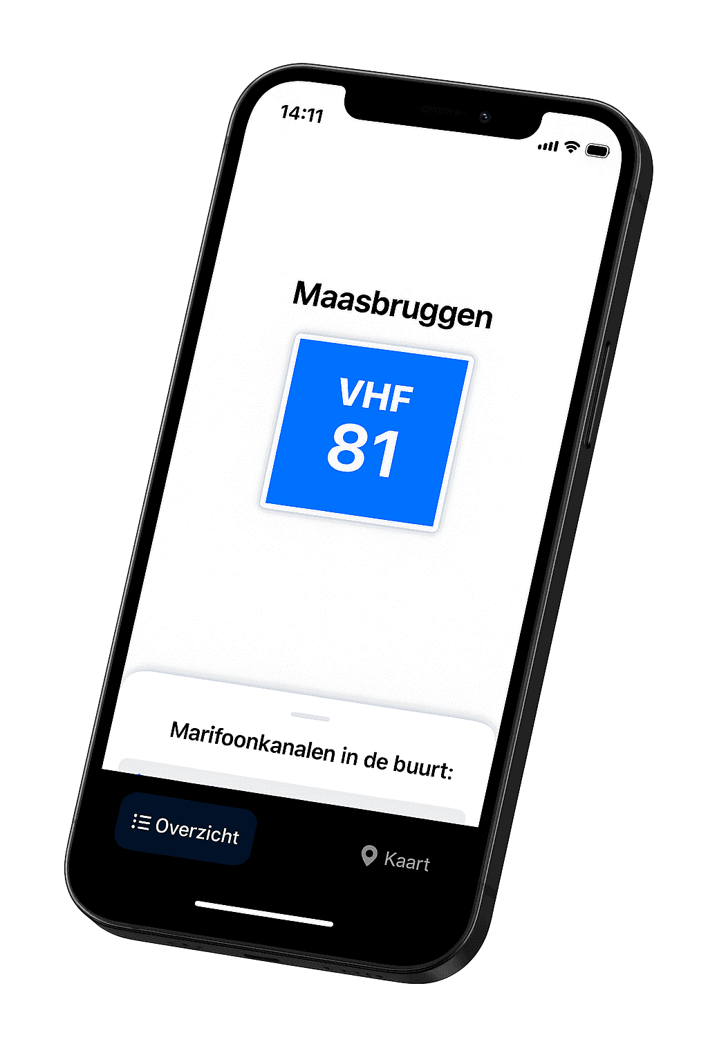 MarifoonKaart app op iPhone
